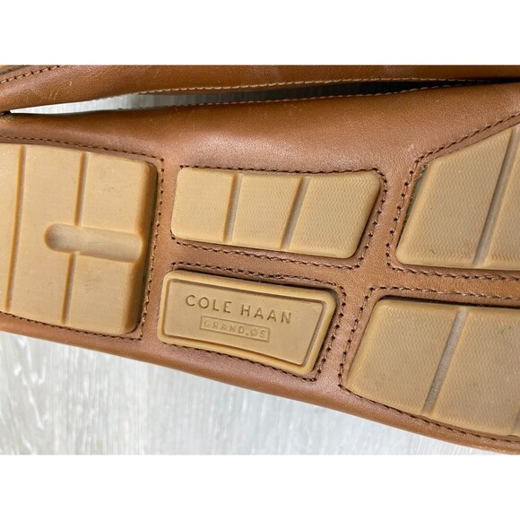 Cole Haan Wyatt Bit C35784 Men 9.5M Brown Leather Horsebit Driver MoccasinLoafer - Picture 7 of 10